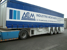 B�che pour rideau coulissant semi remorque