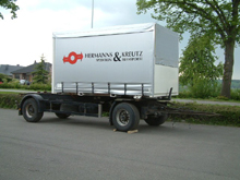 b�che sur un conteneur 