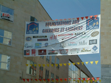 Banderole publicitaire avec impression full quadri.