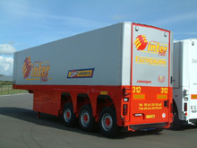 nous b�chons les semi remorques transport de verre de marque faymonville