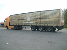 rideaux coulissants avec b�che imprim�e full quadri sur toute la surface