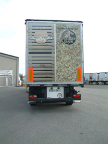 adh�sif full quadri sur portes arri�re semi remorque