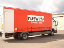 b�che coulisante pour un camion nuswift