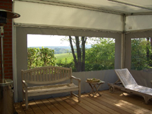 auvent avec armature en aluminium. enti�rement d�montable 