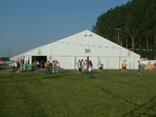This schreiber marquee was set up for a village fair 