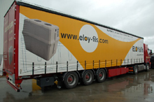 rideaux de camion avec impression full quadri