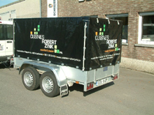 b�che lettr�e pour petite remorque