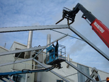 Hall de stockage mont� � la siroperie Meurens - Aubel (Belgique).