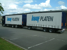 camion remorque Knauf