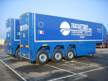 B�ches pour camions tiroirs Faymonville