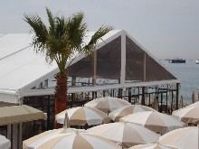 You can see here a Schreiber marquee with entirely transparent gables