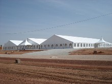 These 3 marquees are situated in the African desert