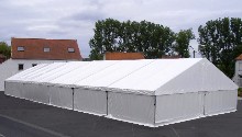 This aluminium marquee with kedar tracks has been manufactured for a local council