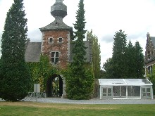 Clearspan marquee with clear canvas  in Jehay Castle