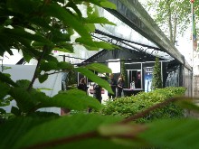 Aluminium structure with decorative helix