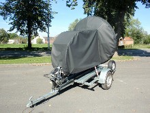 Housse fabriqu�e sur mesure pour un paramoteur.