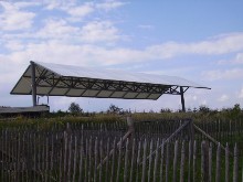 Toile de toiture pour structure pr�au en bois