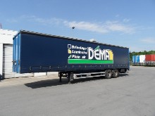 rideaux pour une semi remorque des magasins de bricolage Dema avec lettrage peinture 