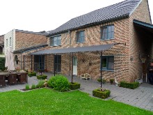 toile microperfor�e d'ombrage sur armature existante