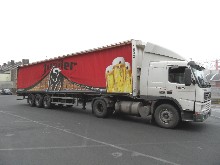 B�ches pour 50 semi remorques � rideaux enroulables pour INBEV 