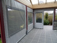 b�che de fermeture de terrasse chez un particulier