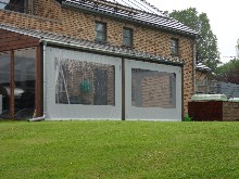 b�che pour fermer une terrasse par mauvais temps